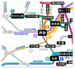 相互乗り入れで便利になった渋谷周辺の路線図